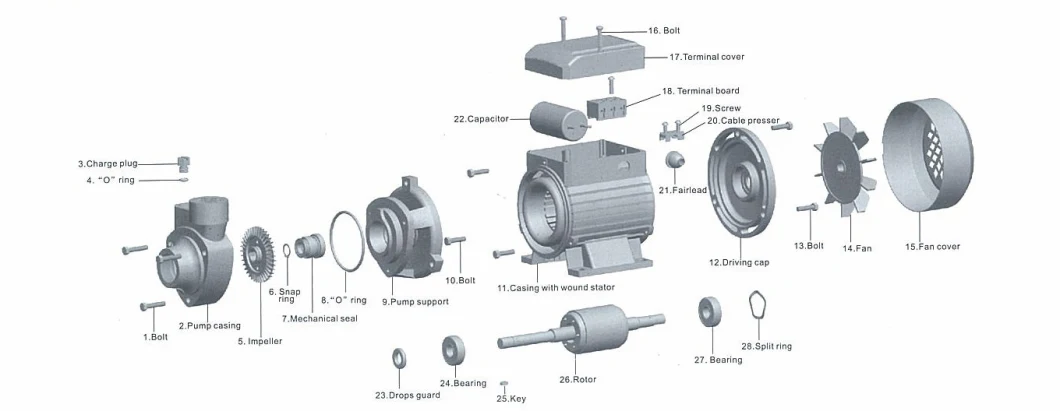 Durable High-Pressure Domestic Electric Water Pump Centrifugal Vortex Water Pump